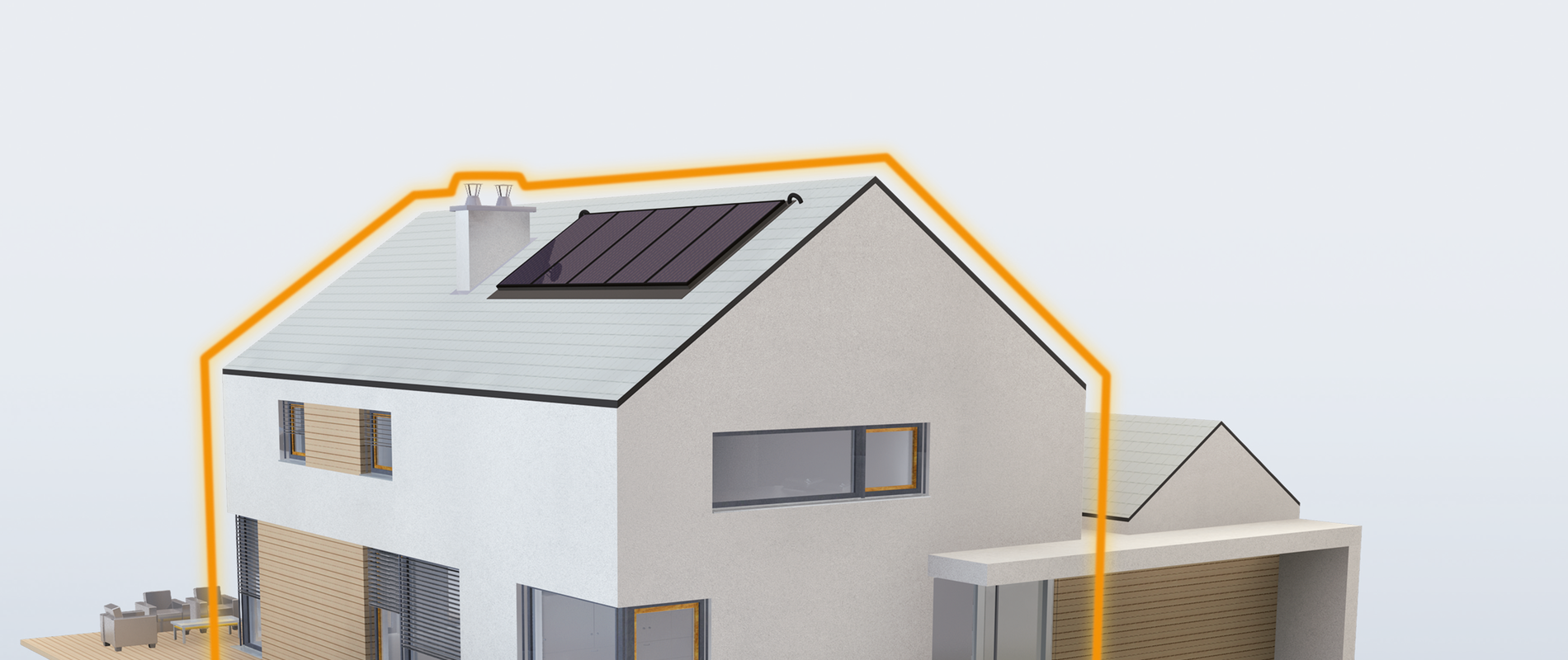 Rodinný dom s komínom