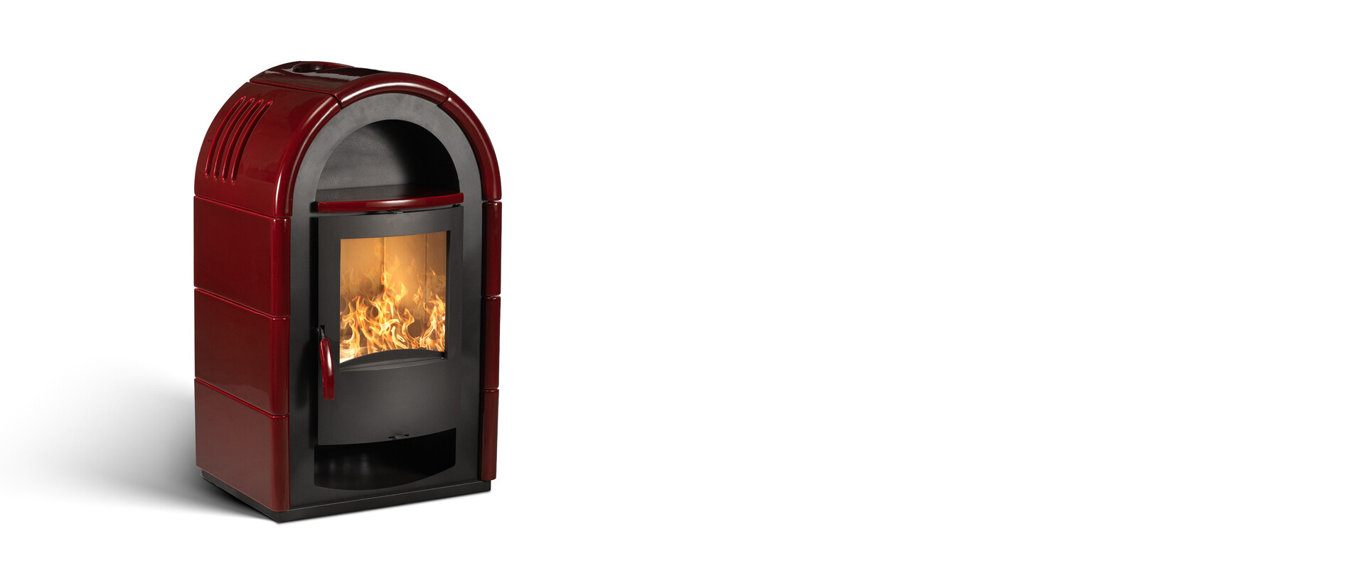 Lijepa crvena peć Iva