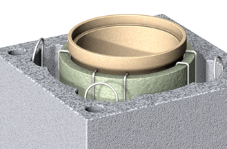 Schéma tvárnice s vložkou - UNI Smart