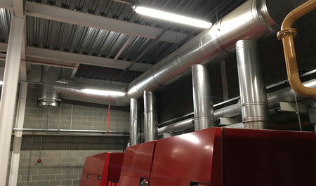 Commercial Heating - flue gas system for heating boiler systems