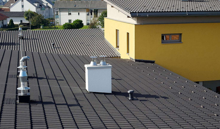 Dům s keramickým komínem