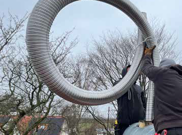Tecnoflex under installation