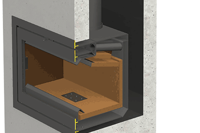 3D-bilde av Merkur-peis