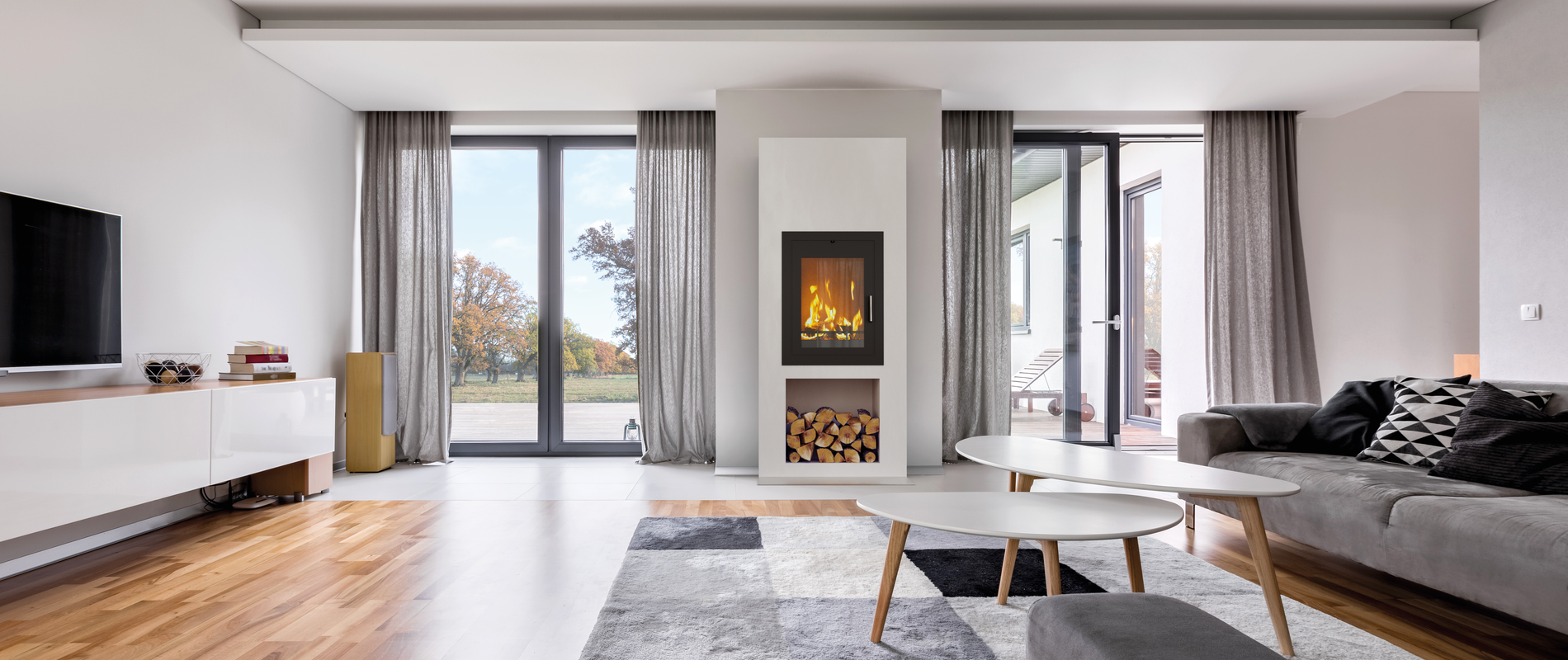 Modulopbygget ildsted