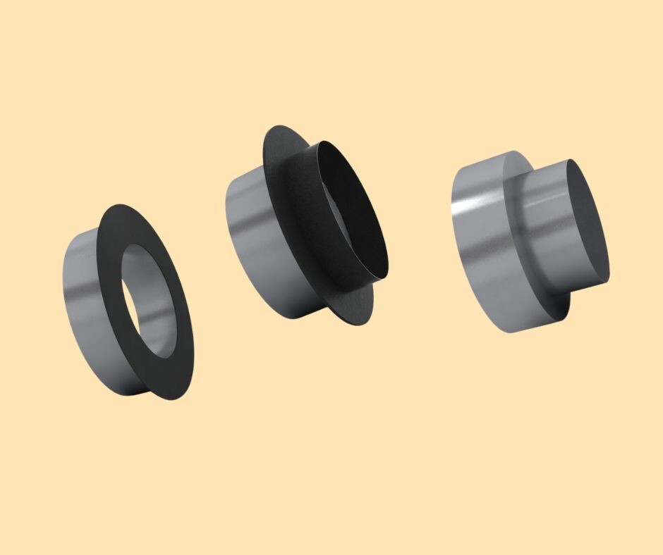 Napojovacie komponenty - prechodky-adaptéry pre bezpečné napojenie dymovodu na komín/sopúch