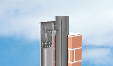 ePURO TOP - Odlučovač jemného prachu pro výstup z komína