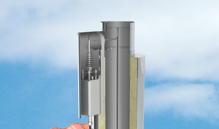 EPURO részecskeszűrő fémkémény rendszeren