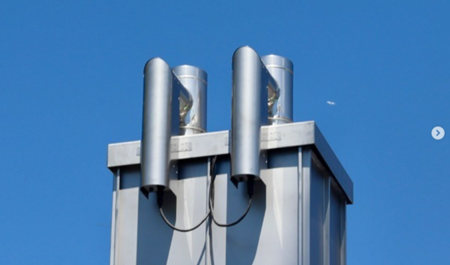 EPURO TOP részecsekszűrők egy kétkürtős kéményen