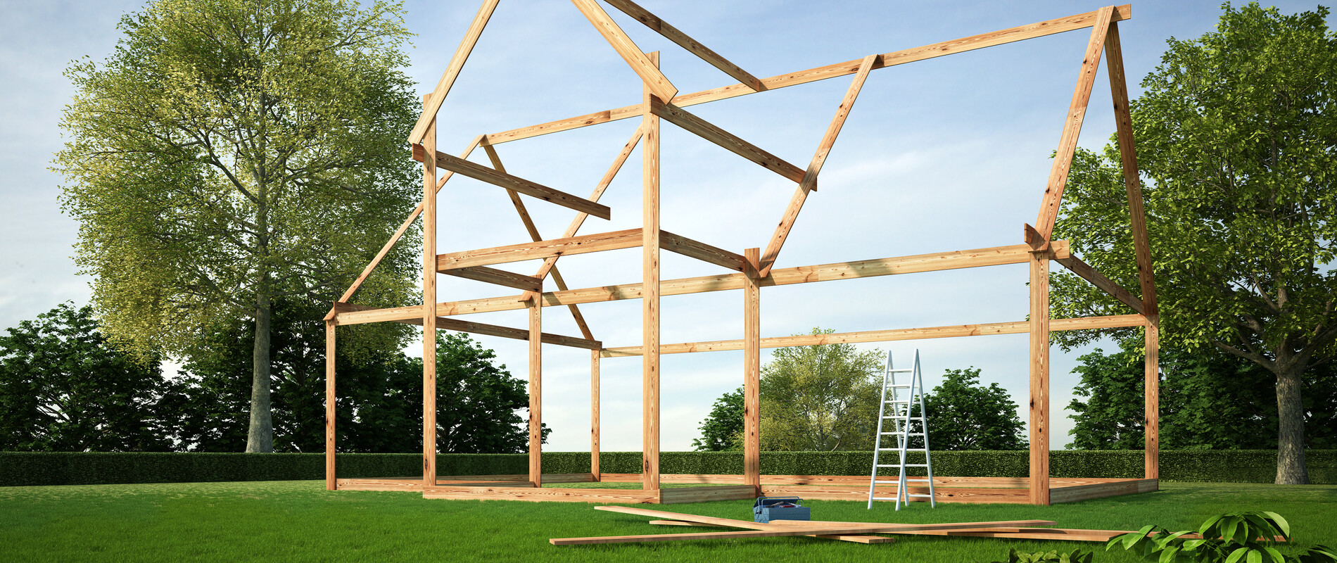 Hus under opbygning | © AdobeStock 116095555