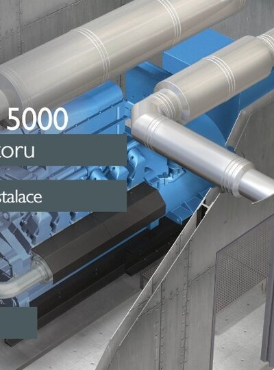 Schiedel ICS 5000 - Horizontální instalace generátoru